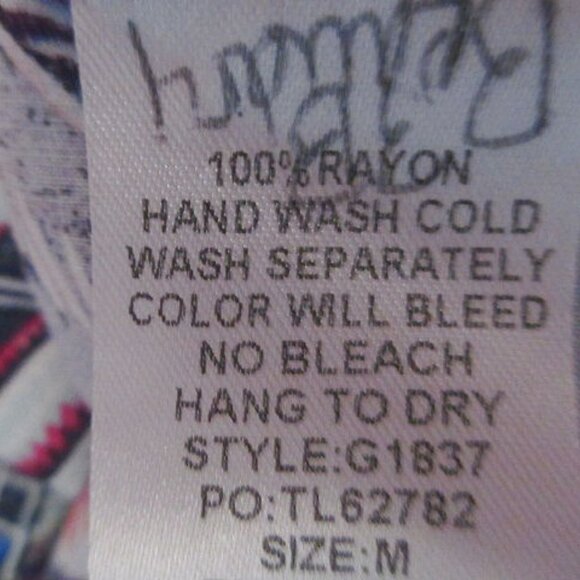 Umgee Hippie Boho Longline Kimono Duster Size M Pleated Bell Sleeves Artsy Layer - Picture 7 of 7